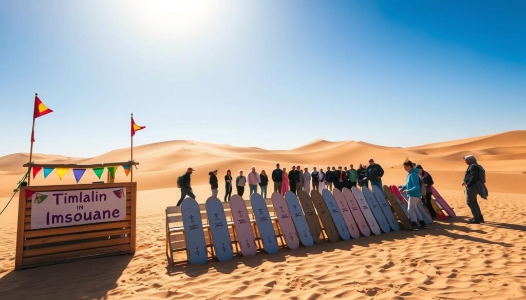 Sahara sandboarding rental and sandy dunes rental Morocco