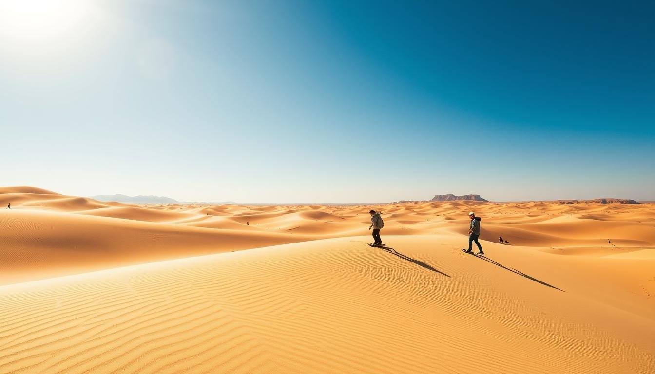 Popular sandboarding spots in Morocco with gear rental services
