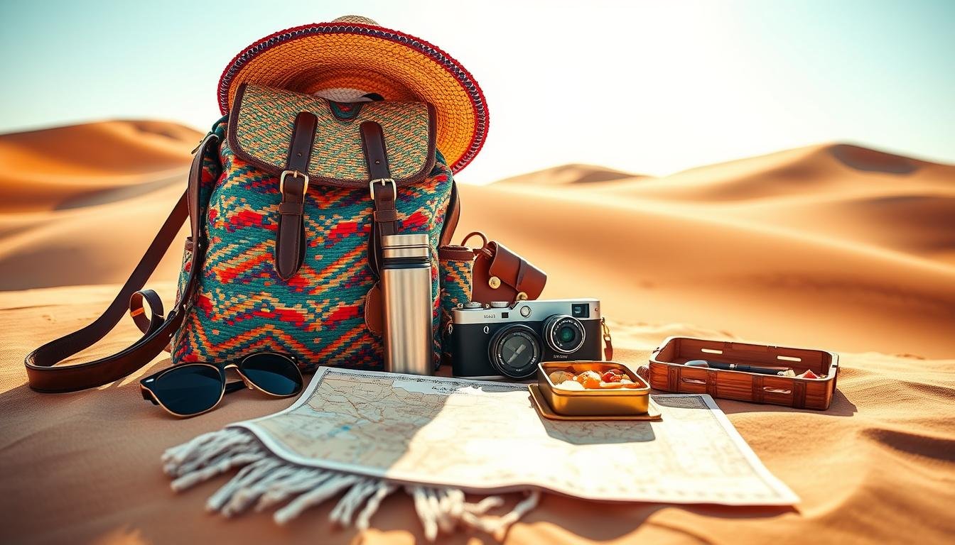 What are the essential items to bring for a desert day trip?