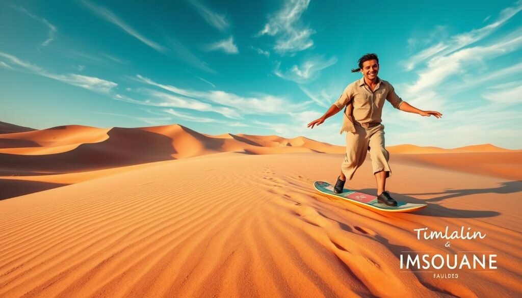 two-person sandboarding adventure