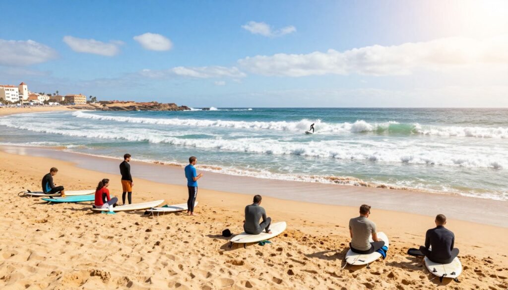 surfing in agadir morocco
